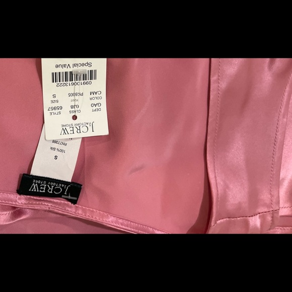 NWT Vintage Y2K J. Crew 100% Silk Cami Women’s size Small in Pink 2004 NEW OLD - Picture 6 of 8